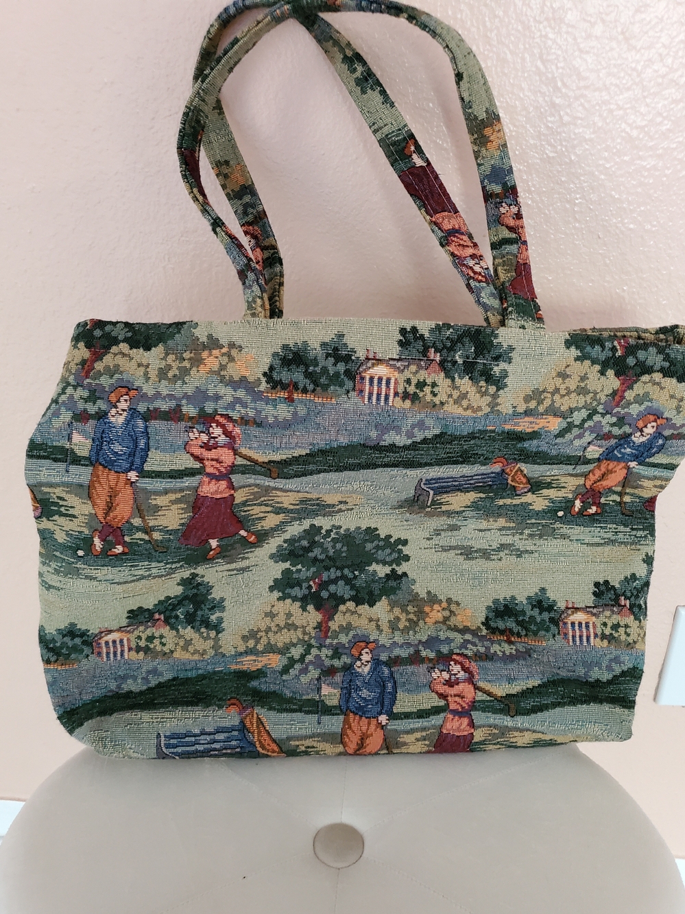 Holdings Golf Tapestry Tote Zip Pocket Marblehead
